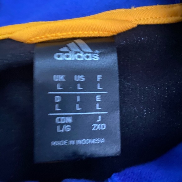 Adidas Warriors Hoodie L Men’s - Picture 2 of 2